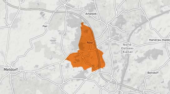 Mietspiegelkarte Tensb&uuml;ttel-R&ouml;st